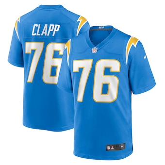 mens nike will clapp powder blue los angeles chargers game j